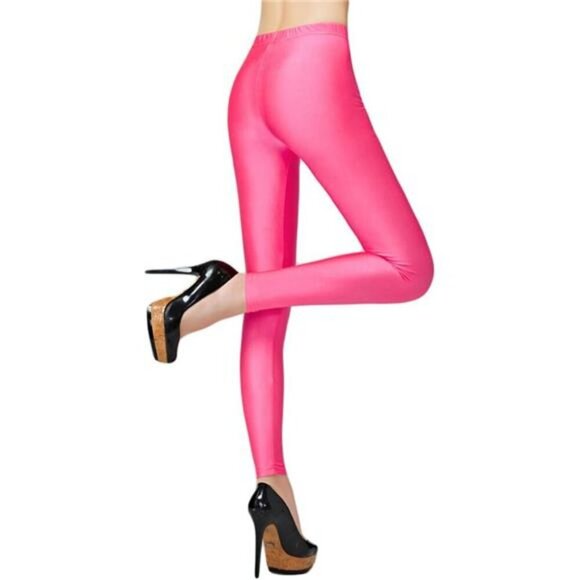 Womens Fluorescent Workout Leggings Stretch Yoga Running Tights Pants - Picture 2 of 5